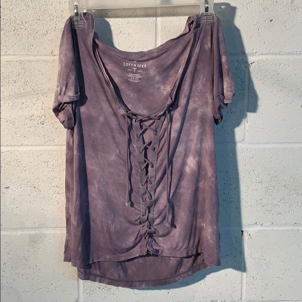 American Eagle Soft & Sexy lace up.  Small. NWOT